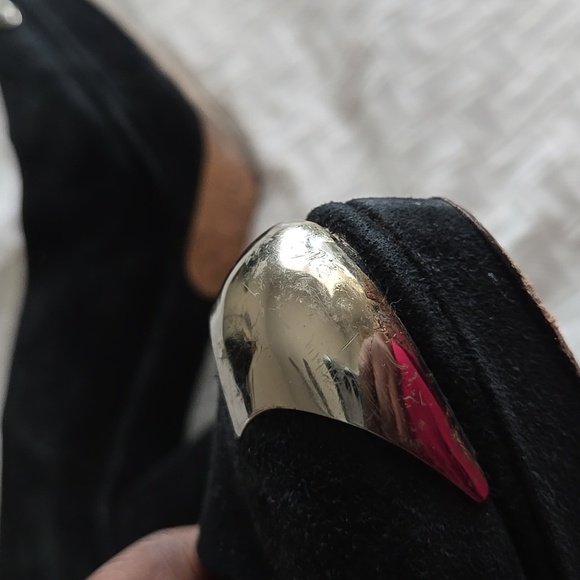 Opening Ceremony Elegant Black Women's Block Heels Pump Office Siren Corpcore - Picture 11 of 13